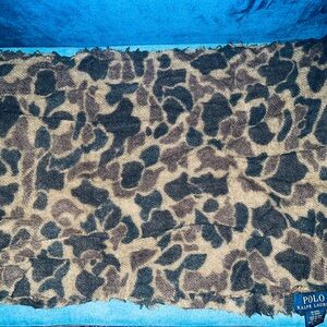 Ralph Lauren Brown and Black camouflage Scarf